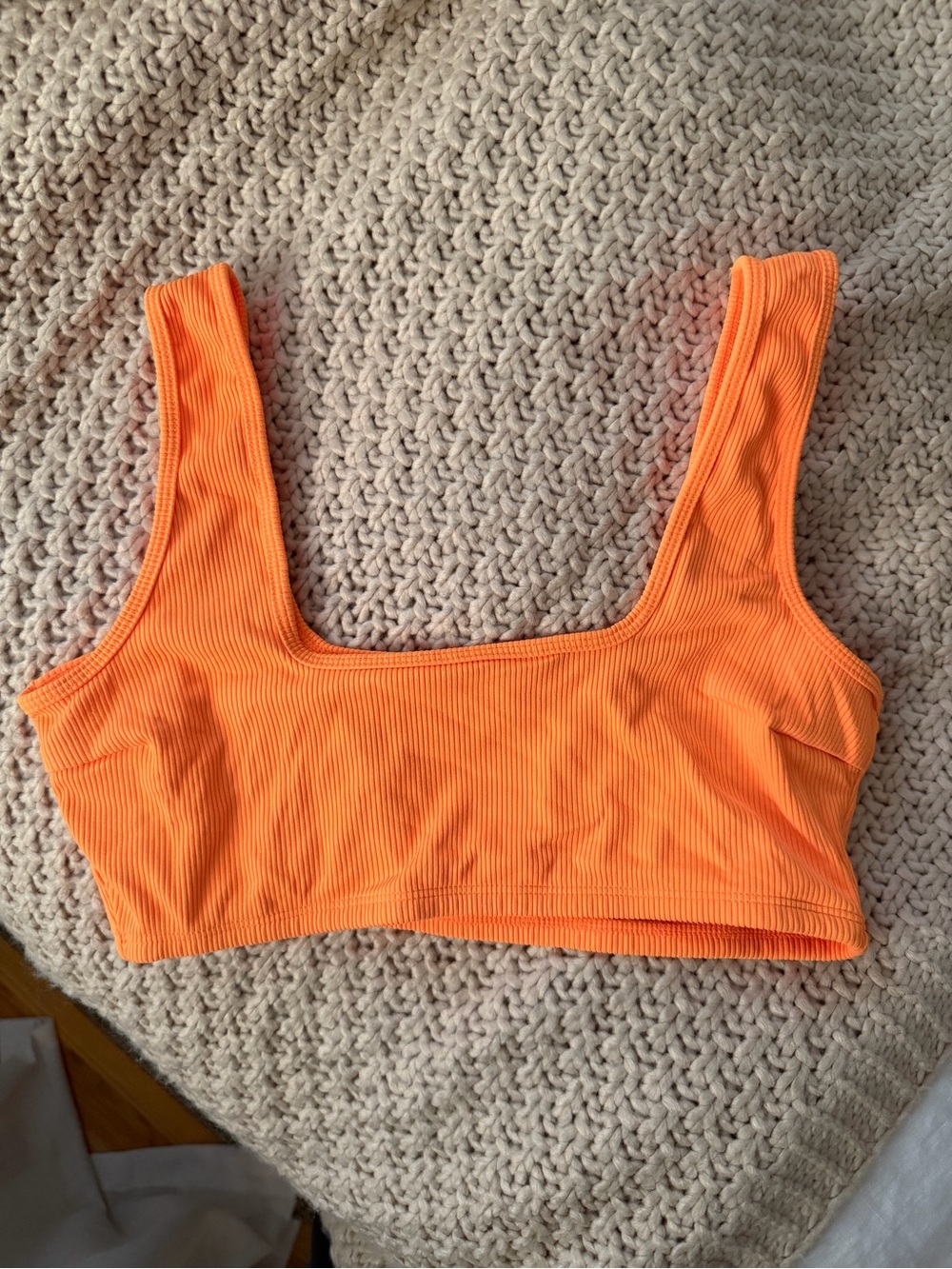 Montce Allie Bikini Top Melon Micro Rib